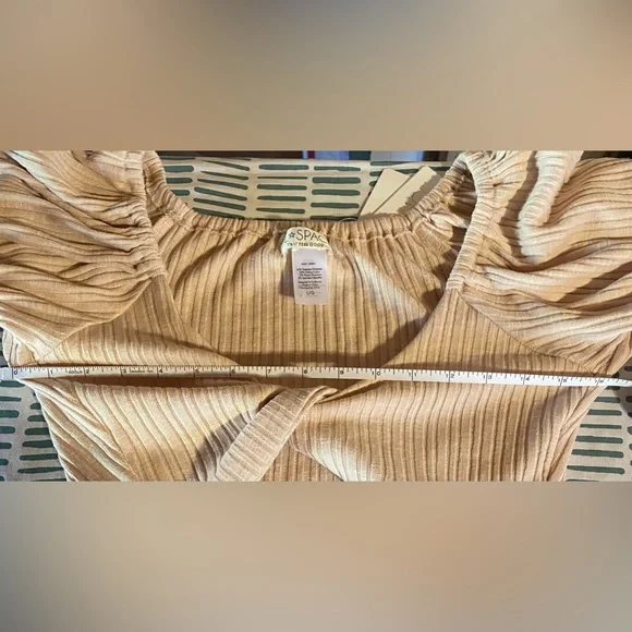 NWT L*SPACE JEMMA TOP SIZE LARGE IN SAND - Picture 7 of 8